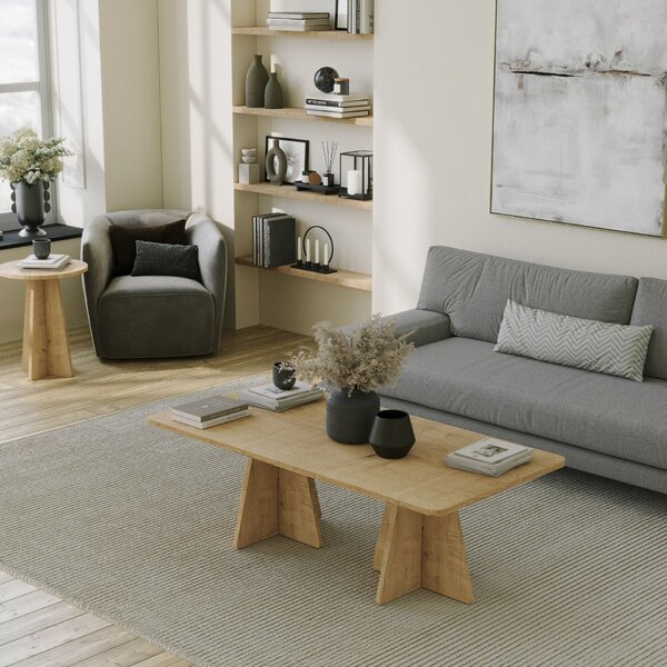 Hanah Home Dohányzóasztal Sapphire Oak Mushroom 2 - Sapphire Oak