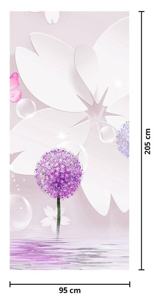 Fotótapéta ajtóra - A virágok folyóján (95x205cm)