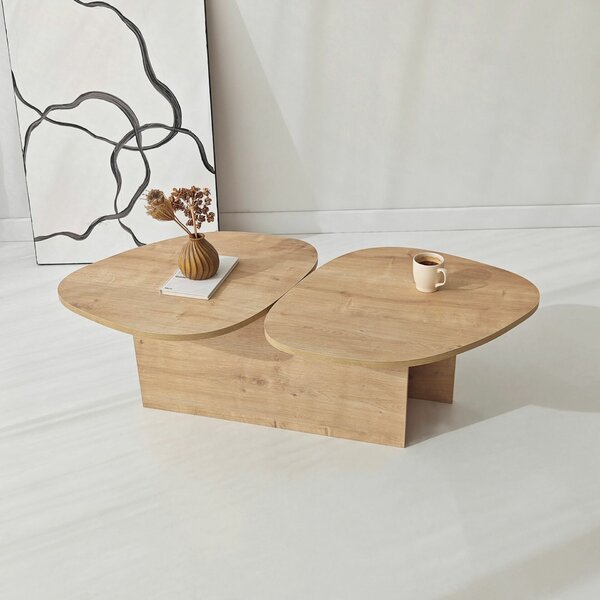Hanah Home dohányzóasztal, Sapphire Oak Stones - Sapphire Oak