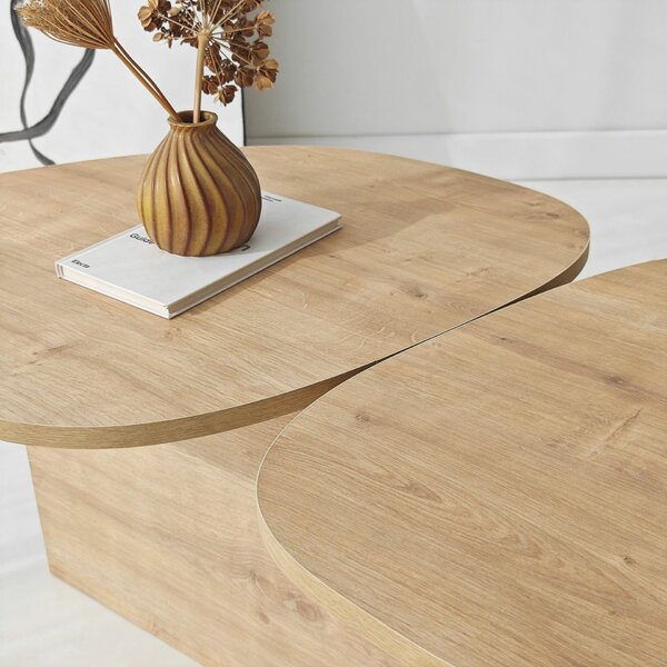 Hanah Home dohányzóasztal, Sapphire Oak Stones - Sapphire Oak