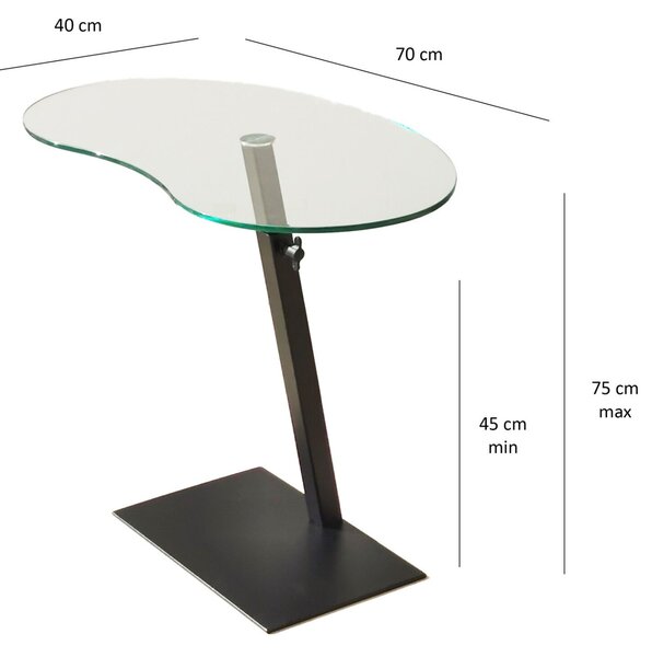 Hanah Home Fagioli dohányzóasztal fekete - fekete