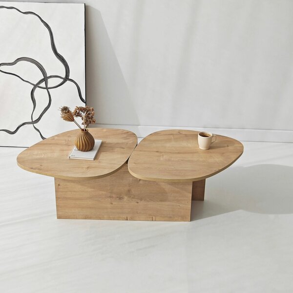 Hanah Home dohányzóasztal, Sapphire Oak Stones - Sapphire Oak