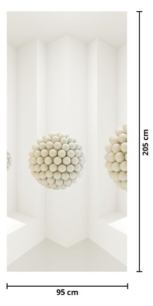 Fotótapéta ajtóra - Belső nézet, absztrakt (95x205cm)