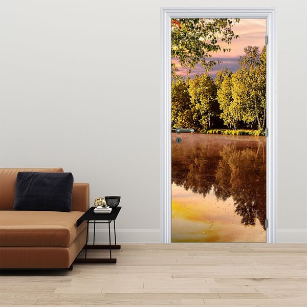 Fotótapéta ajtóra - A folyó mögött (95x205cm)