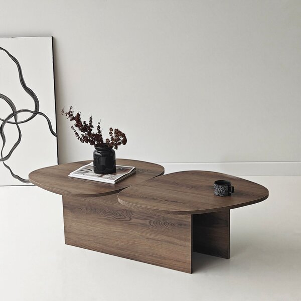 Hanah Home Walnut Stones dohányzóasztal - dió