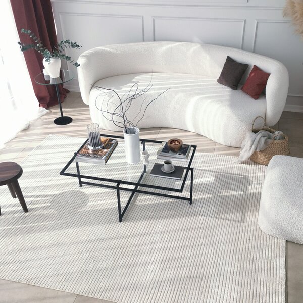 Hanah Home Sun S408 Fekete Dohányzóasztal
