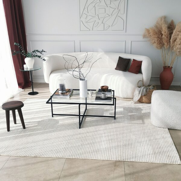 Hanah Home Sun S408 Fekete Dohányzóasztal