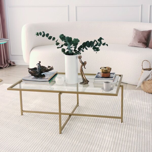 Hanah Home Coffee Table Gold Sun S410