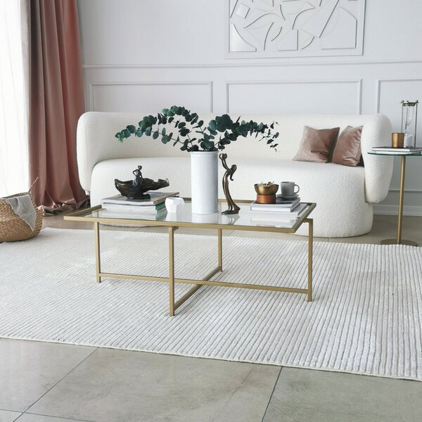 Hanah Home Coffee Table Gold Sun S410