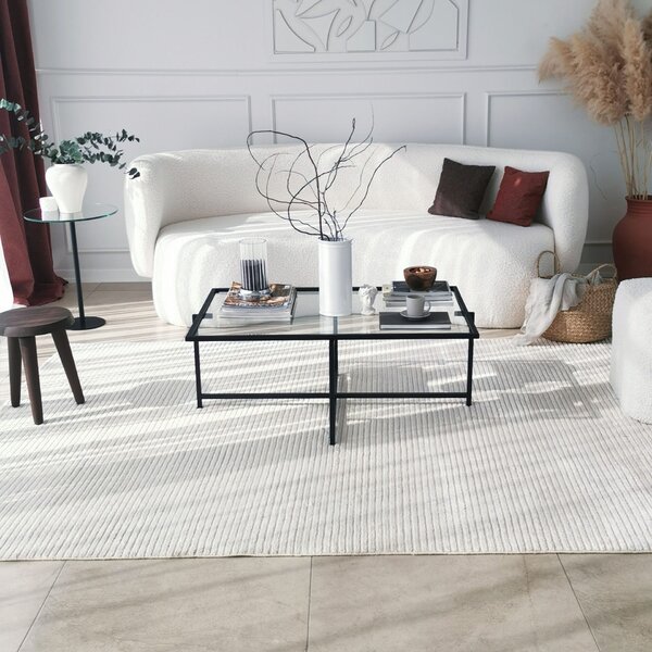 Hanah Home Sun S408 Fekete Dohányzóasztal