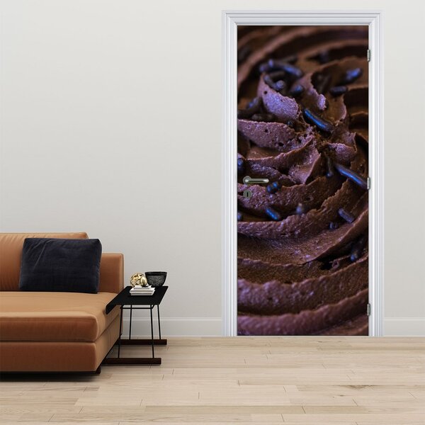 Fotótapéta ajtóra - Csokoládé cupcake (95x205cm)