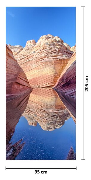 Fotótapéta ajtóra - Arizona hullámai (95x205cm)