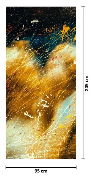 Fotótapéta ajtóra - Csókolózó angyalok (95x205cm)
