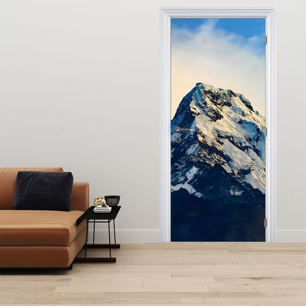 Fotótapéta ajtóra - Havas hegyek (95x205cm)