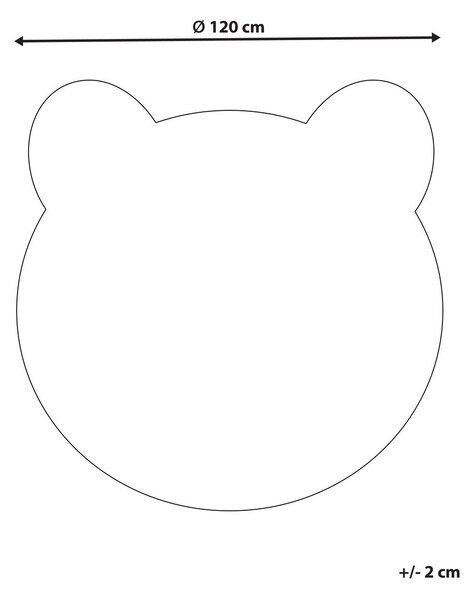 Gyerekszoba szőnyeg COLARGOL Barna ø 120 cm