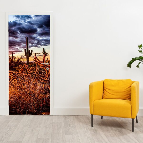Fotótapéta ajtóra - Arany sivatagi óra (95x205cm)