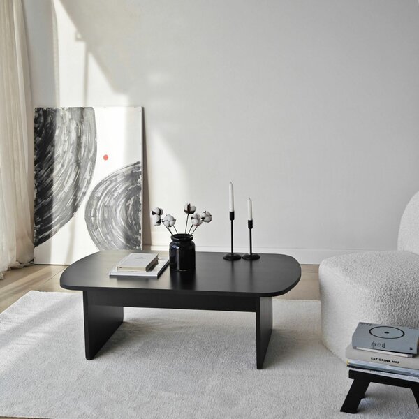 Hanah Home Theseus Dohányzóasztal - Fekete