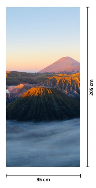Falikép az ajtónál - Mount Bromo Indonéziában (95x205cm)