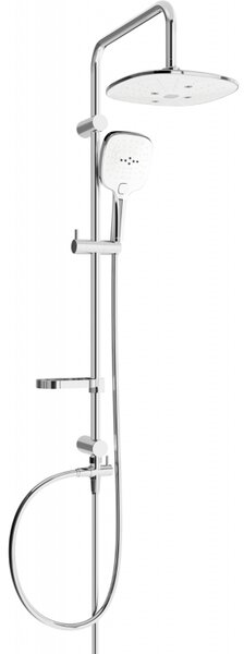 Mexen X17 zuhanygarnitúra felső fejjel 24cm, króm / fehér, 798171791-02