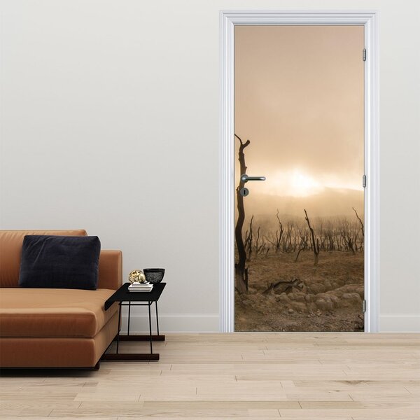Fotótapéta ajtóra - Csupasz fák (95x205cm)