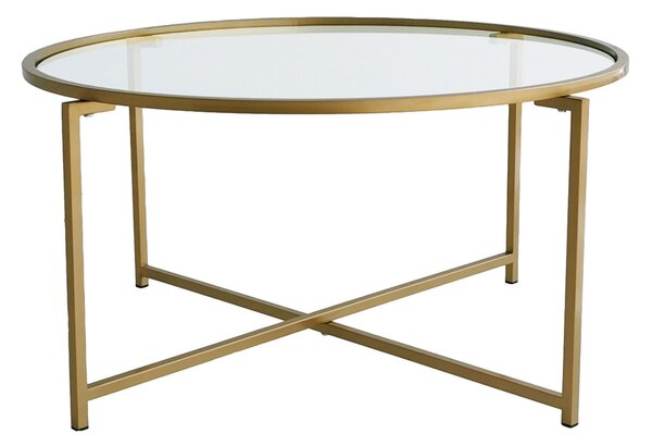 Hanah Home Coffee Table Gold Gold Sun S404