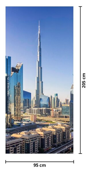 Fotótapéta ajtóra - Dubai reggel (95x205cm)