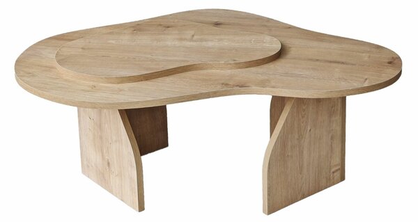 Hanah Home Sapphire Oak Melted dohányzóasztal - Sapphire Oak