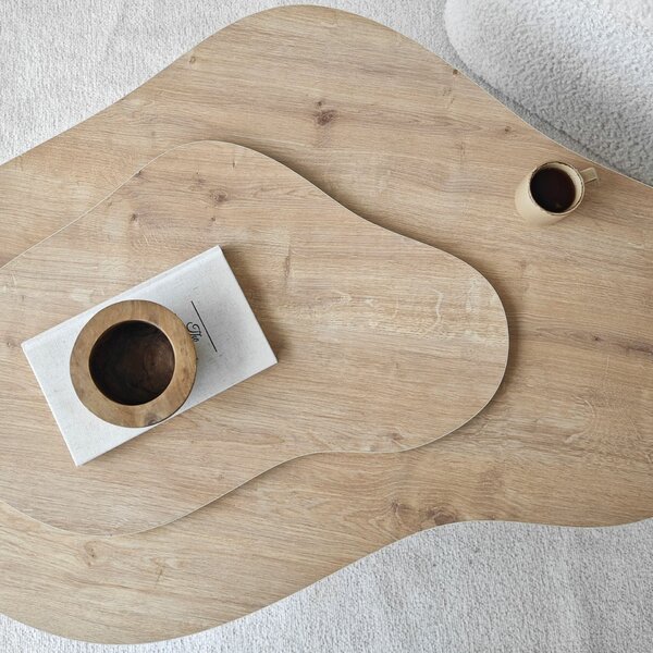 Hanah Home Sapphire Oak Melted dohányzóasztal - Sapphire Oak