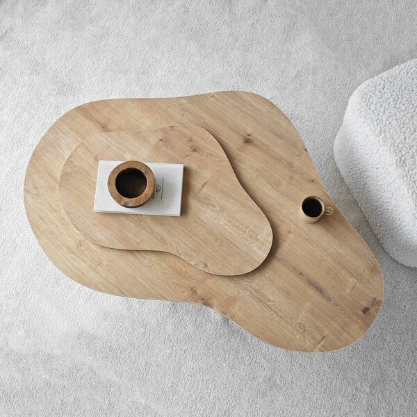 Hanah Home Sapphire Oak Melted dohányzóasztal - Sapphire Oak