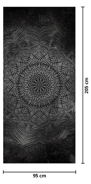 Fotótapéta ajtóra - Misztikus mandala (95x205cm)