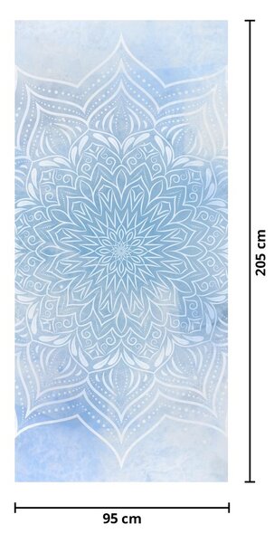 Fotótapéta ajtóra - Téli mandala (95x205cm)