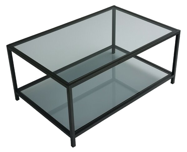 Hanah Home Coffee Table Fume Black Astro sehpa / füme temperli cam S400F