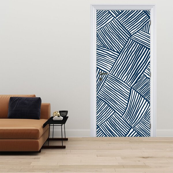 Fotótapéta ajtóra - 3D vonal (95x205cm)