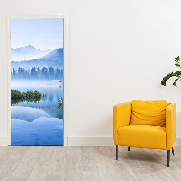 Fotótapéta ajtóra - Hegyi tó (95x205cm)