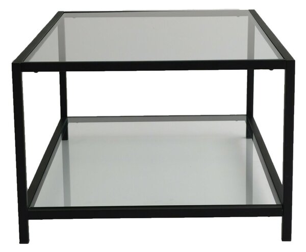 Hanah Home Coffee Table Fume Black Astro sehpa / şeffaf temperli cam S400