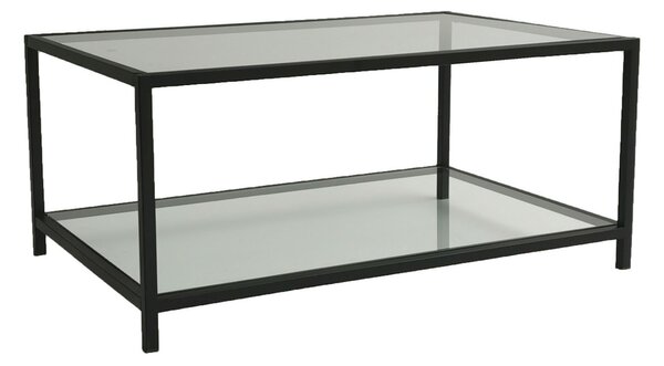 Hanah Home Coffee Table Fume Black Astro sehpa / şeffaf temperli cam S400