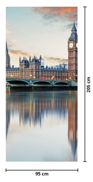 Fotótapéta ajtóra - London Parlament (95x205cm)