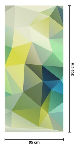 Fotótapéta ajtóra - Geometriai absztrakció (95x205cm)