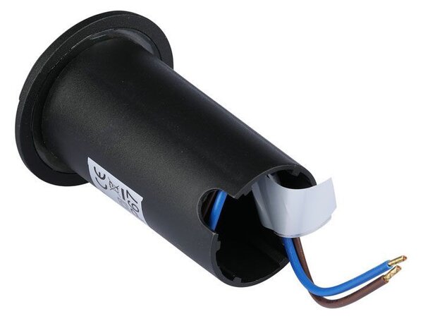 V-TAC 1W DC12V kültéri, 2 irányú talajlámpa, fekete, IP67, hideg fehér - SKU 211468