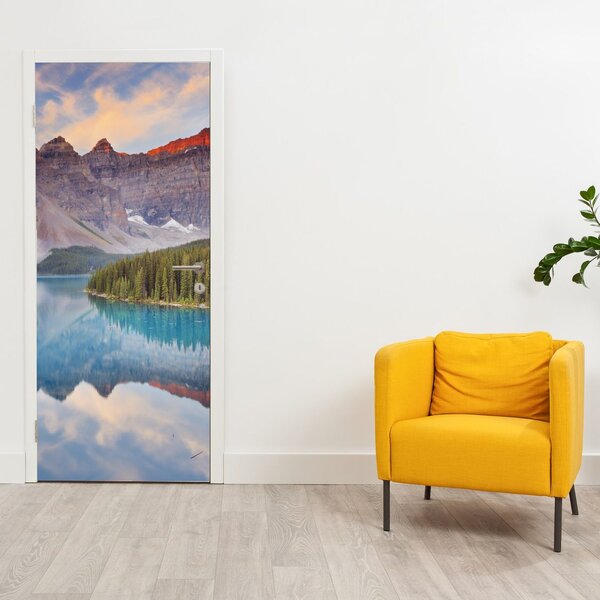 Fotótapéta ajtóra - Hegyi kanadai táj (95x205cm)
