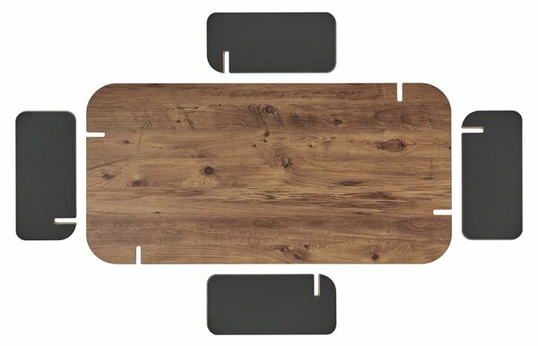 Hanah Home Coffee Table Atlantic Pine Anthracite Renard - Atlantic Pine, Anthracite