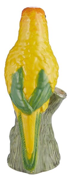 LORA dekor papagáj, sárga 19,5 cm