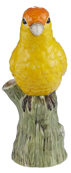LORA dekor papagáj, sárga 19,5 cm