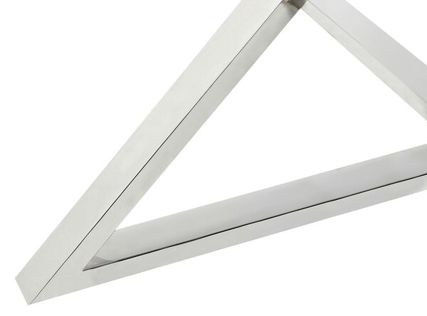 Étkezőasztal BOSCO Ezüst 105 cm 105 cm Edzett üveg