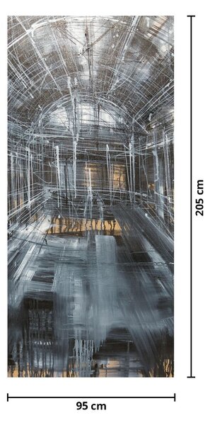 Fotótapéta ajtóra - Egy régi épület belseje (95x205cm)