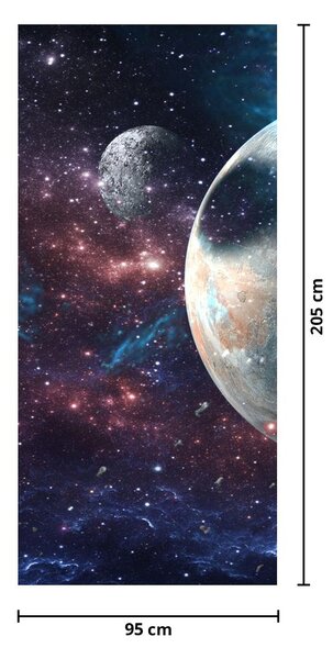Fotótapéta ajtóra - Univerzum (95x205cm)