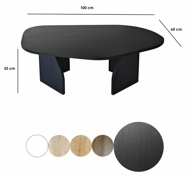 Hanah Home Black Nova Dohányzóasztal - Fekete