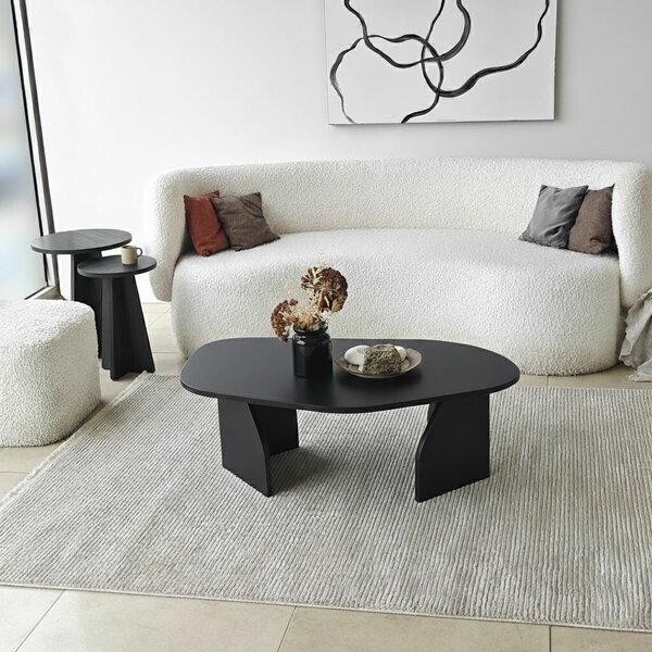 Hanah Home Black Nova Dohányzóasztal - Fekete