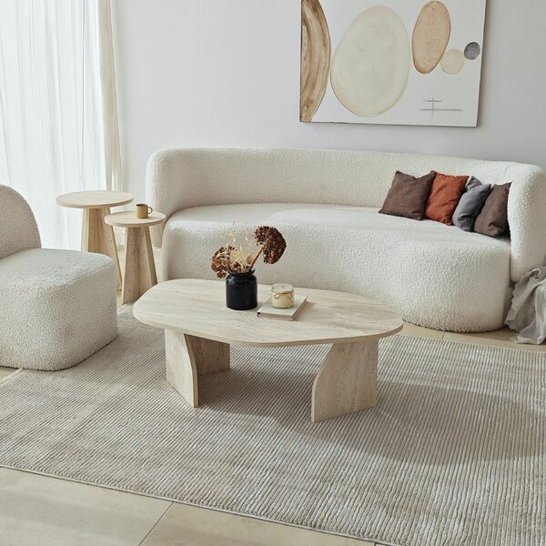 Hanah Home Dohányzóasztal Travertine Fume Nova - Travertine, Fume