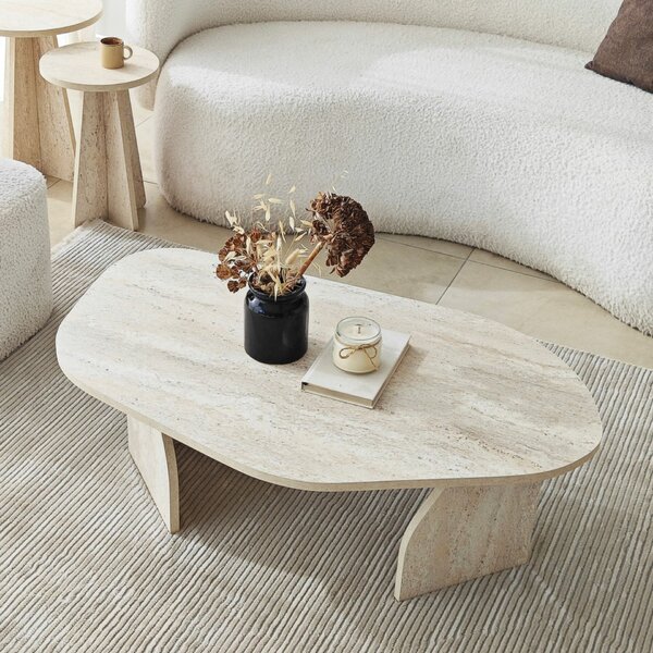 Hanah Home Dohányzóasztal Travertine Fume Nova - Travertine, Fume